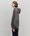 Marithé François Girbaud Classic Logo Embroidery Hoodie (Brushed) Charcoal