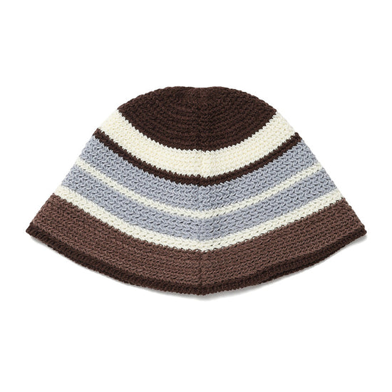 Cavish Striped Knit Bucket Hat