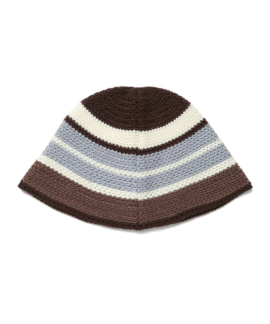 Cavish Striped Knit Bucket Hat