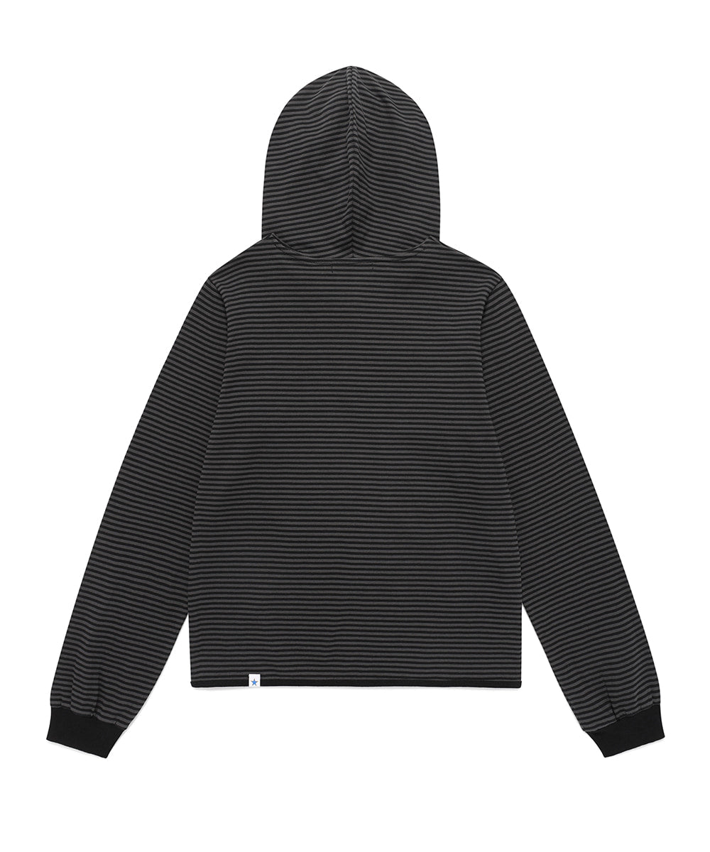 Cavish Women's Stud Striped Hoodie