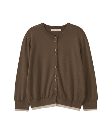 Bitter Cells Essential Layered Half Knit Cardigan
