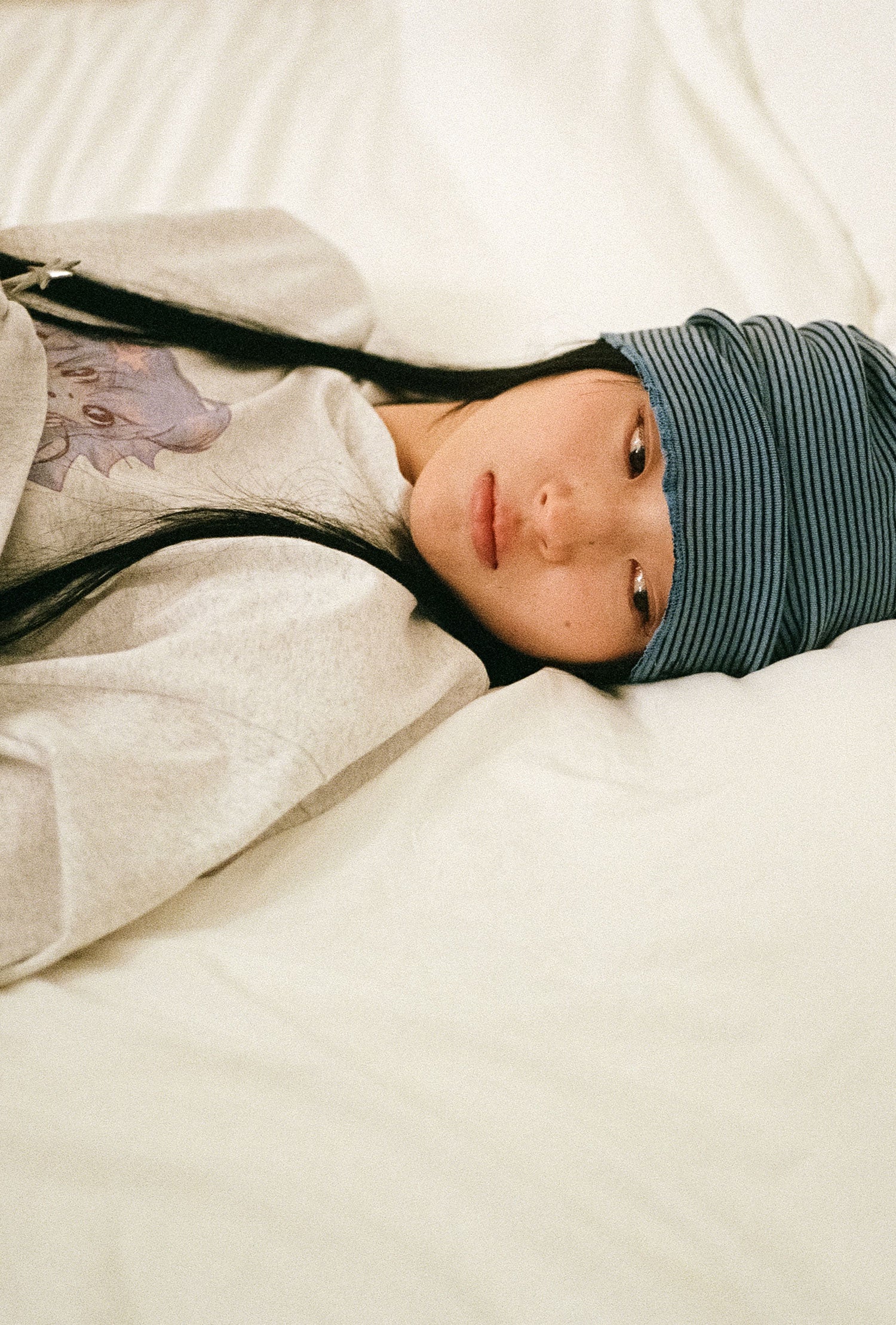 Nice Ghost Club Stripe Tuck Beanie