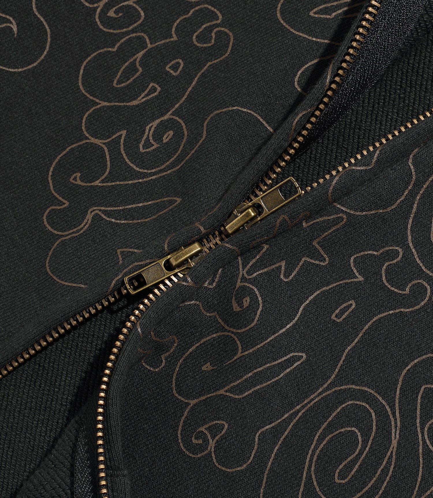 Nice Ghost Club Dark Fantasy Fur Hoodie Zip Up