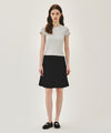 Marithé François Girbaud W RIB POINT TEE light heather gray