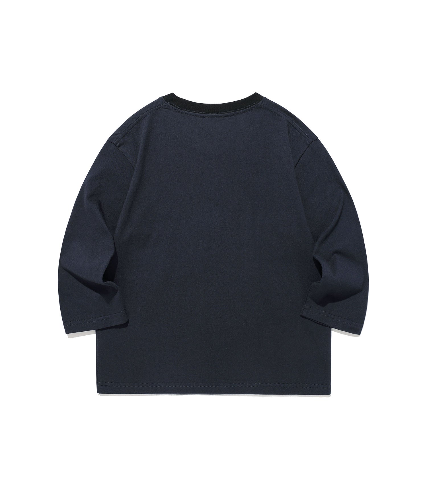 Nice Ghost Club 3 Star Applique 3/4 Sleeve Tee [Navy]