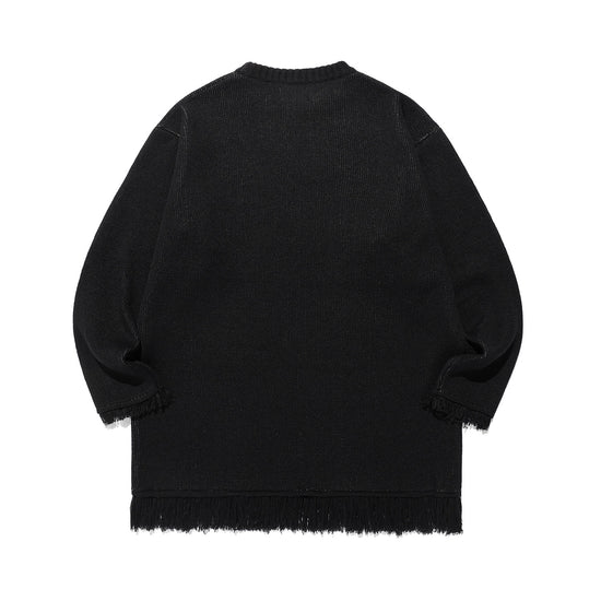 Nice Ghost Club Girl Gang Eyes Fringed Knit