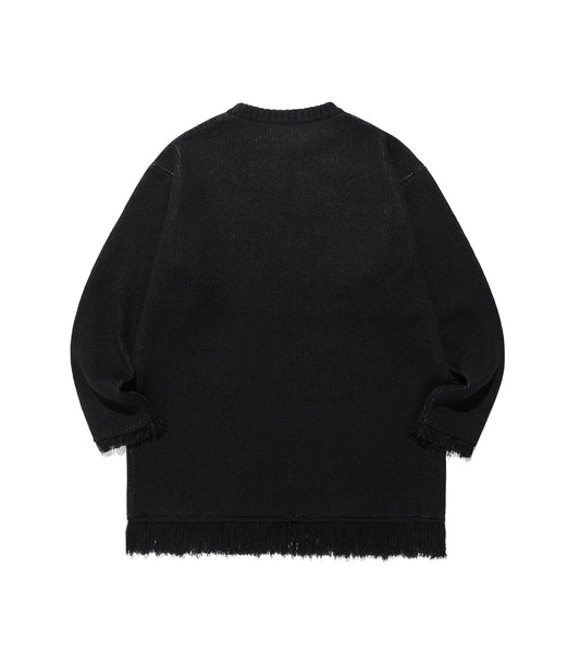 Nice Ghost Club Girl Gang Eyes Fringed Knit