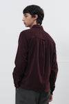 General Idea Unisex Slim Fit Corduroy Open Collar Shirt