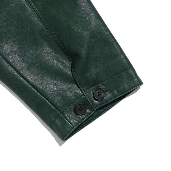 Nice Ghost Club PU Leather Work Car Coat