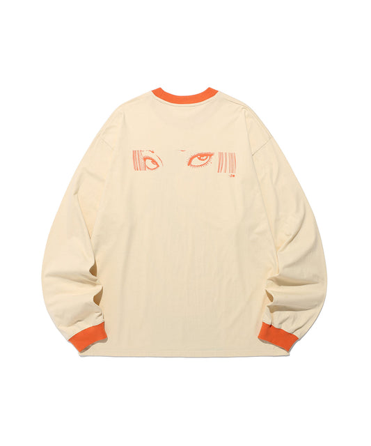 Nice Ghost Club Junji Ito Maniac Tomie Big Big Long Sleeve Tee [Ivory]