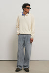 General Idea MAN Double Knee Detail Denim Pants [LIGHT BLUE]