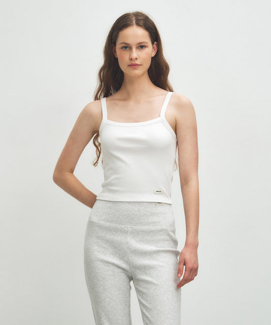 Marithé François Girbaud W BASIC STRING CROP SLEEVELESS