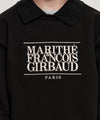 Marithé François Girbaud Kids Classic Logo Collar Sweatshirt Black