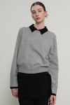 General Idea WOMAN Relaxed Collar Layered Pullover