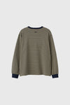 General Idea UNISEX Basic Stripe Long Sleeve Tee