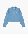 Marithé François Girbaud W CROP DENIM SHIRT
