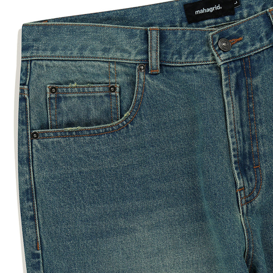 Mahagrid Mud Washing Denim Pant