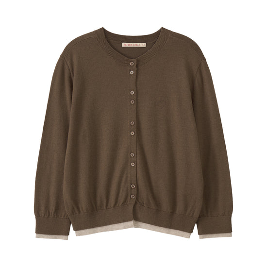Bitter Cells Essential Layered Half Knit Cardigan