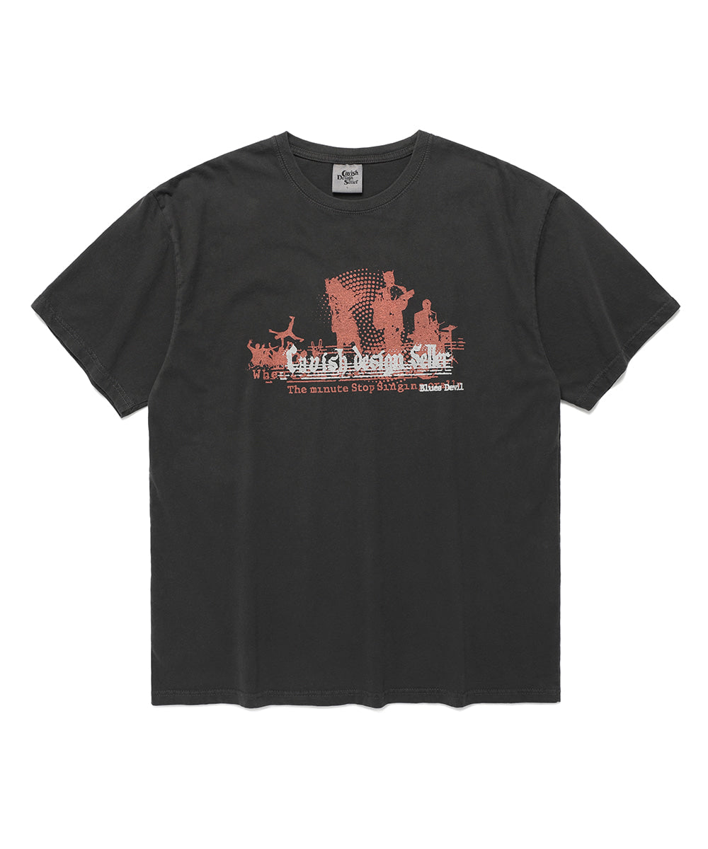 Cavish Pigment Blues Band Short Sleeve Tee