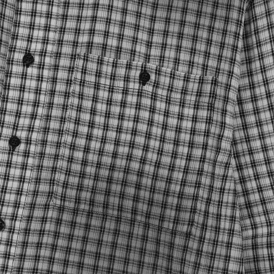 Mahagrid SPRAY DYEING CHECK CROP SHIRT