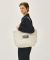 Marithé François Girbaud DRAWING CLASSIC LOGO BIG ECO BAG natural