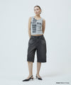Mahagrid Bermuda Domingo Denim Short in Black