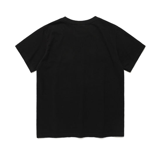 Cavish W RAWCUT APPLIQUE SS TEE [BLACK]