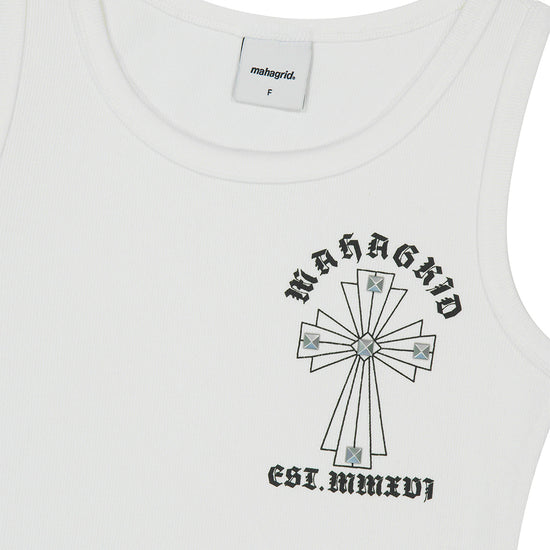 Mahagrid Cross Stud Tank Top