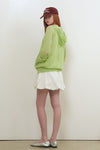 General Idea Woman Sheer Hood Knit Pullover