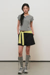 General Idea WOMAN Snap Henry Neck T-Shirt
