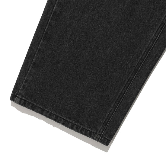 Nice Ghost Club Pattern Patchwork Wide Denim Pants