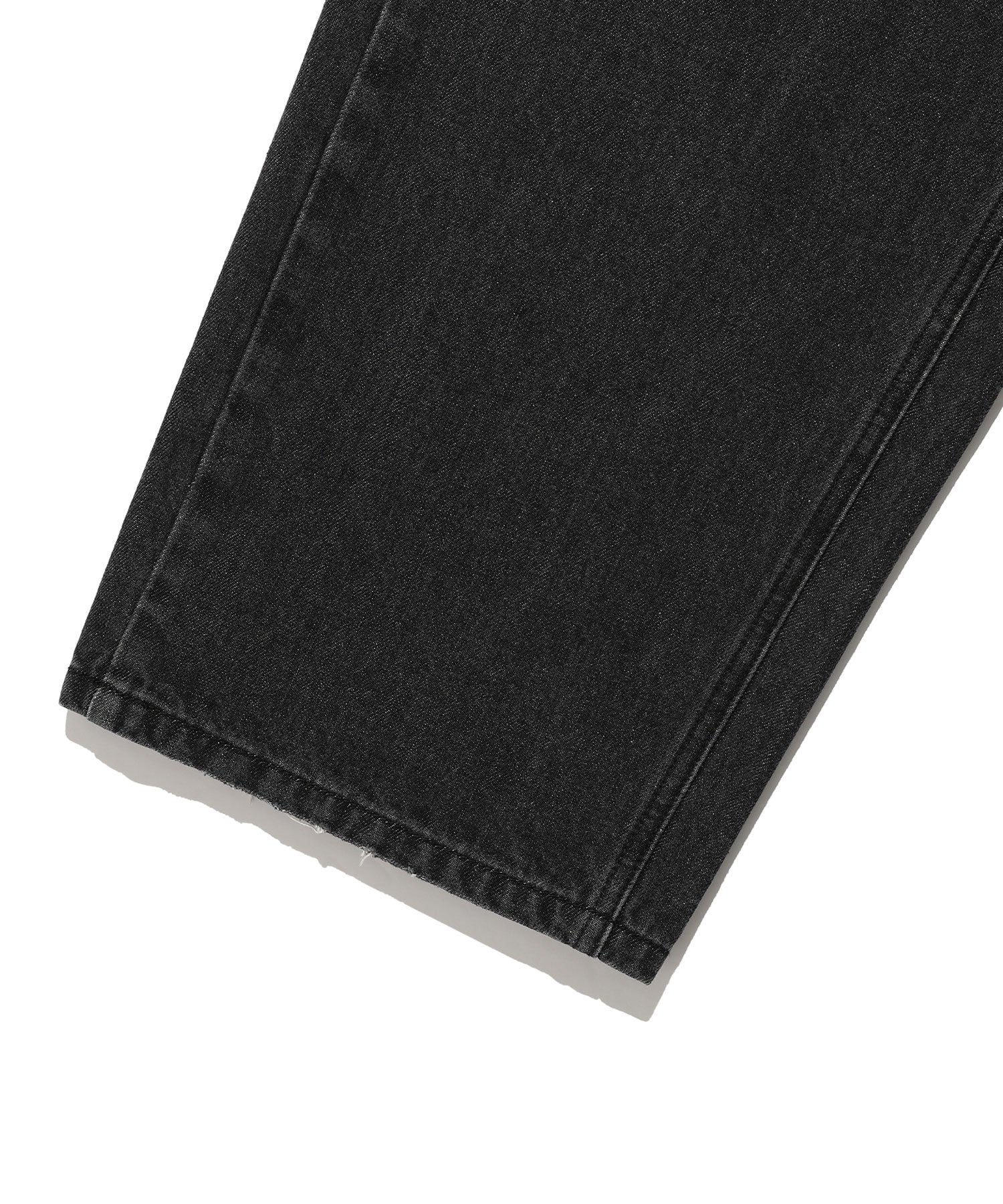 Nice Ghost Club Pattern Patchwork Wide Denim Pants