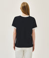 Marithé François Girbaud AEROCOOL CRACK CLASSIC LOGO RINGER TEE brown