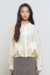 General Idea WOMAN Summer Sheer Volume Blouson Shirt