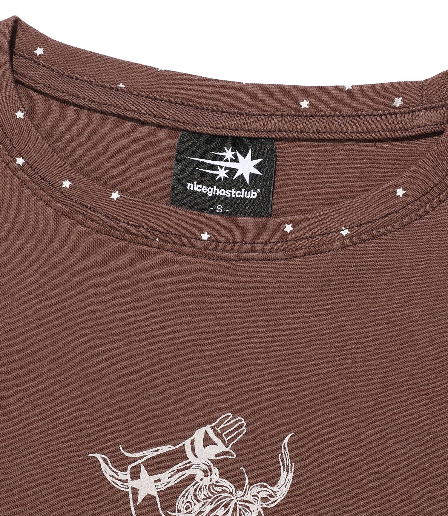 Nice Ghost Club Wrestling Star Long Sleeve Tee