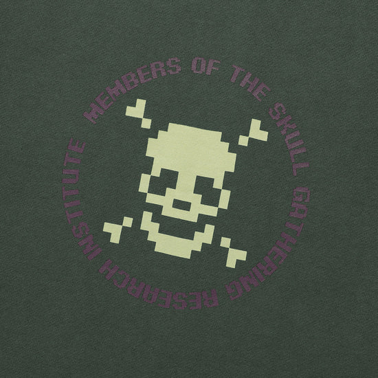 Nice Ghost Club Pixel Skeleton Layered Sweatshirt [Khaki]