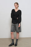 General Idea WOMAN Summer Loose Fit Raglan Pintuck Blouse