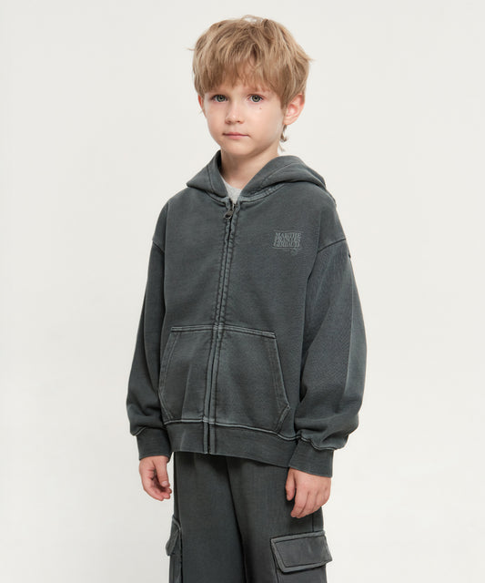 Marithé François Girbaud Kids Dyeing Hoodie Zipup