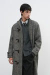 General Idea MAN Herringbone High Neck Duffle Coat [BLACK]