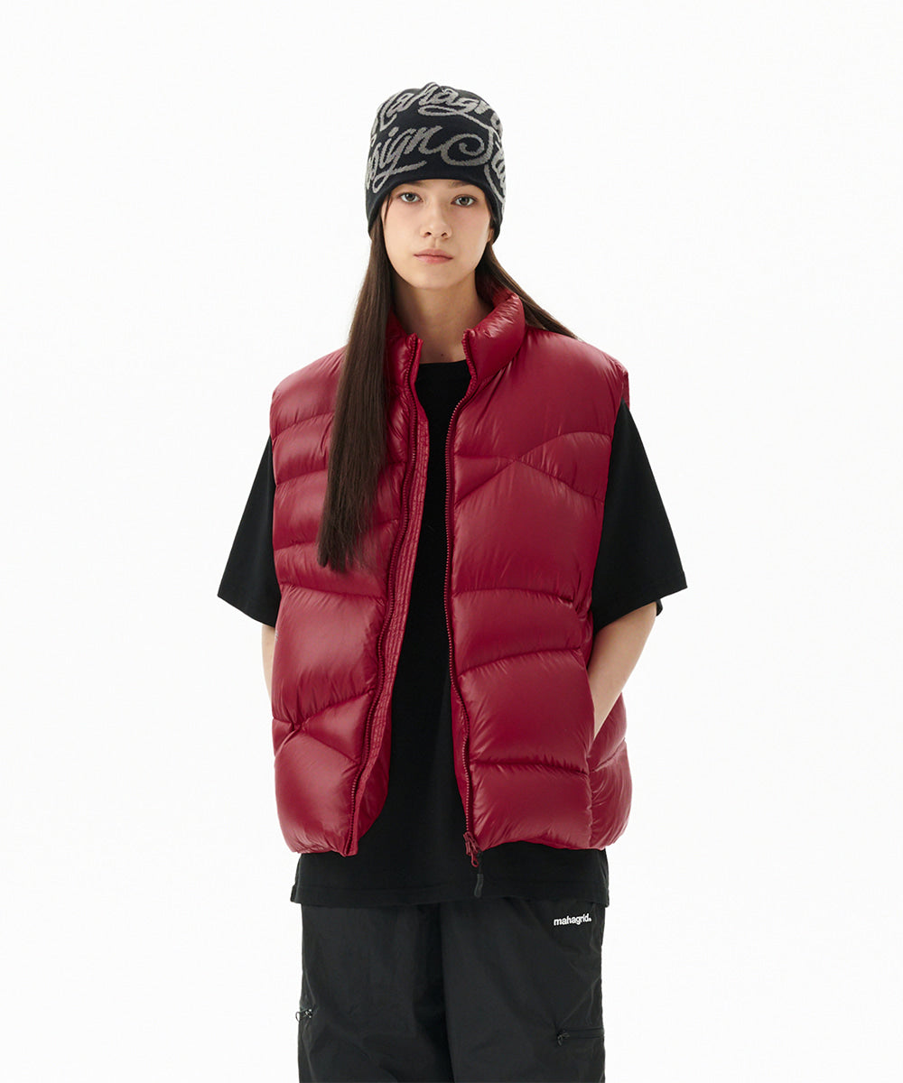 Mahagrid Wavy Down Vest