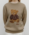 Marithé François Girbaud Doodle Bear Knit Pullover