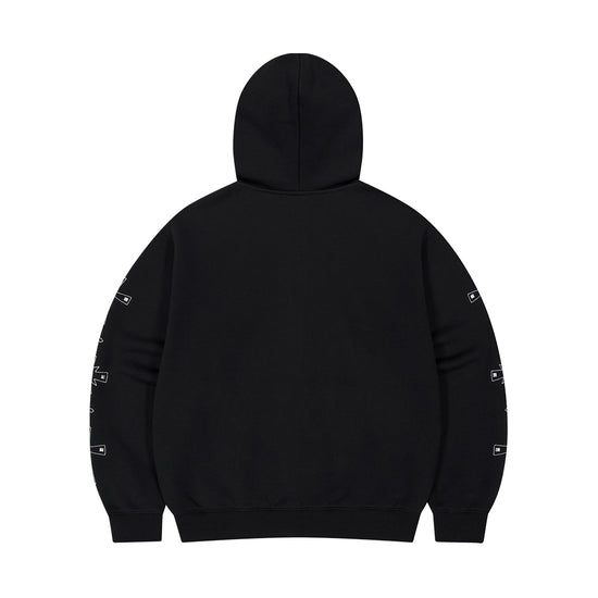 Mahagrid Cross Stud Hood Zip Up