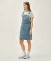 Marithé François Girbaud W DENIM OVERALL MIDI SKIRT blue