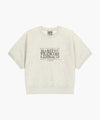 Marithé François Girbaud W VINTAGE CLASSIC LOGO HALF SWEATSHIRT melange gray