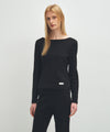 Marithé François Girbaud W BASIC SCOOP BACK LONG SLEEVE