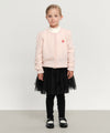 Marithé François Girbaud Kids Scallop Neck Cardigan Light Pink