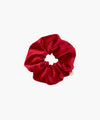 Marithé François Girbaud Circle Logo Velvet Scrunchie