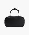 Marithé François Girbaud CLASSIC LOGO SQUARE MEDIUM TOTE BAG BLACK