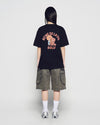 ADLV Bear Doll Hug Brown Line Friends Short Sleeve T-Shirt