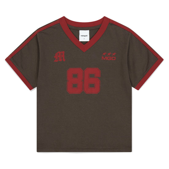 Mahagrid Football Ringer Tee